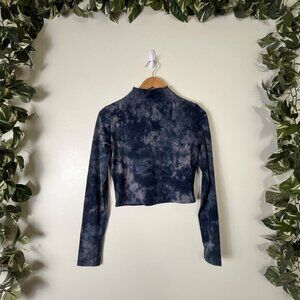 Lululemon Athletic All Aligned Mock Neck Long Sleeve Shirt Diamond Dye Size 4/6
